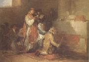 Francisco de Goya The Ill-Matched Couple (mk05) oil painting on canvas